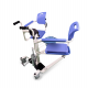 Bath chair and patient carrier with padded seat