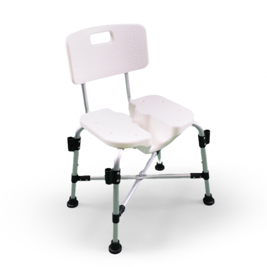 Shower chair with sides & back support