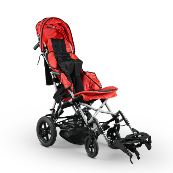 Lightweight and easy to fold stroller - red