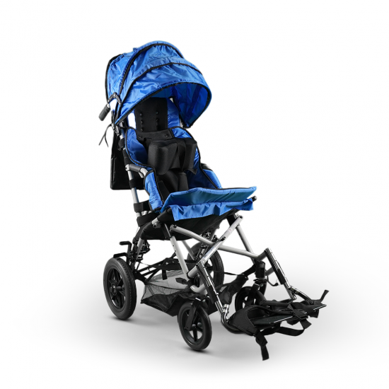 Lightweight and easy to fold stroller - blue